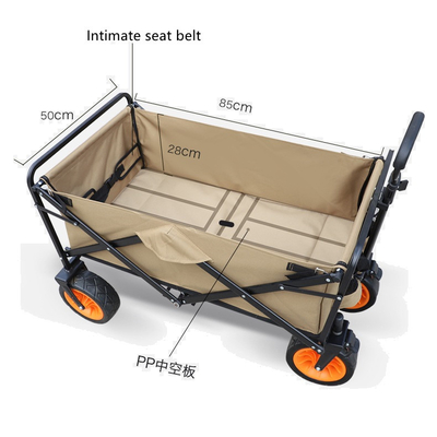 Foldable in Seconds kikako Folding Rod Cart Portable Multipurpose Shopping Trolley 8 Inch Offroad Traction Camping Cart